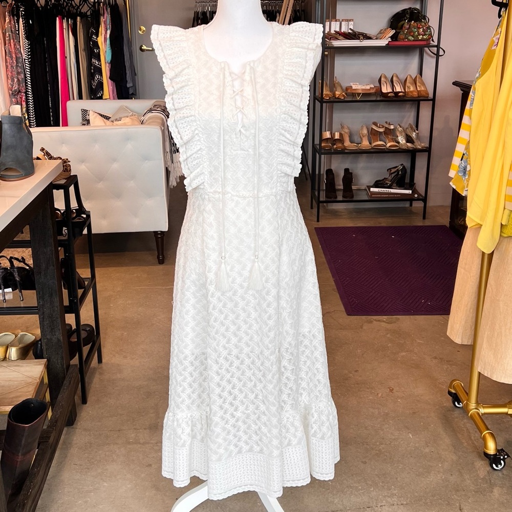 Red Carter Reghan Midi Dress NWOT